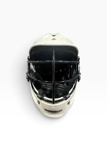 Used Warrior BURN JR Lacrosse Helmet White One Size 11375-S000381356