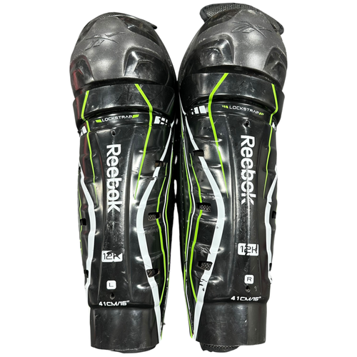 Used Reebok 12K Senior Shin Guards Black 15" 11375-S000381335