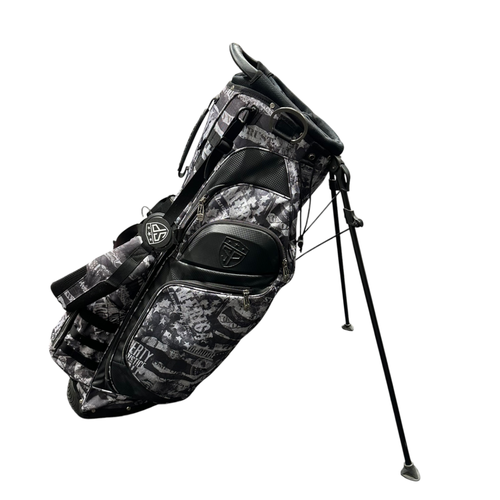Used AMERICAS GRAFFITI BAG Mens Stand Bag Black 11375-S000381298