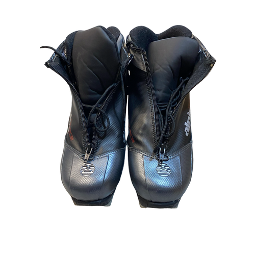 Used Alpina TOURING SPORT Mens NNN XC Ski Boots Black W 07-07.5 / JR 05.5-06 11706-S000385546