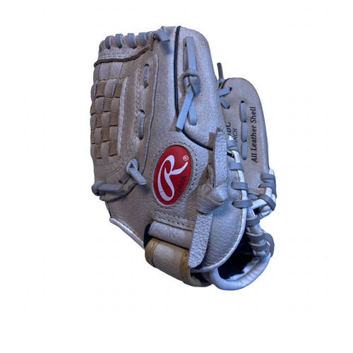 Used Rawlings H100BC BB/SB Glove RH Throw Grey 10" 11706-S000385528
