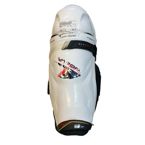 Used Bauer VAPOR FLY PRO Senior Shin Guards White 13" 11706-S000385748