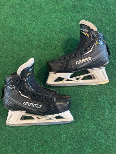 Junior Bauer Supreme S27 Hockey Goalie Skates (Regular) Size 1 (Used)