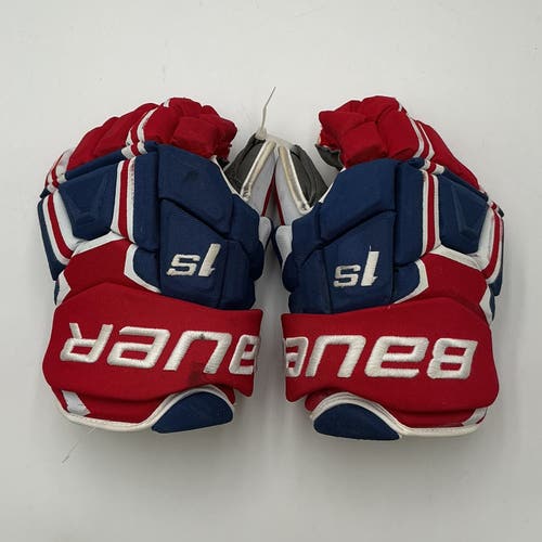 Used Montreal Canadians Bauer 13" Pro Stock Drouin Supreme 1S  Gloves