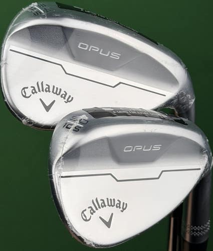 Callaway Opus Chrome Wedge Set 50-10*, 54-12* Steel DG Mid Gap Sand GW SW NEW!