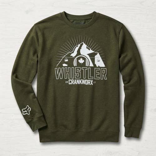 Fox Racing Crankworx Whistler Sweatshirt Mens M MTB Downhill Graphic Pullover