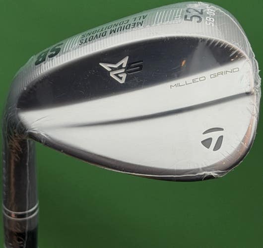 TaylorMade Milled Grind 5 MG5 Gap GW Wedge LEFT Hand 52-09* Steel LH NEW