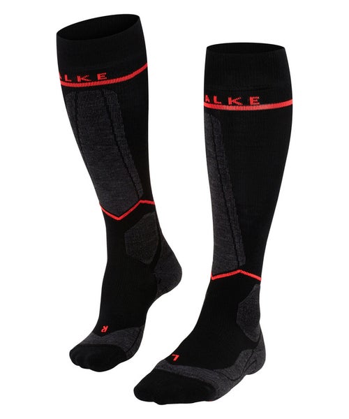 Falke SK Compression Wool Women Skii BLACK-NEON 35-38 W1 SOCKS (New)