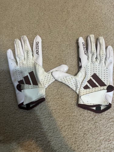 Mississippi State Aggies Large Adult Adidas Adizero Gloves