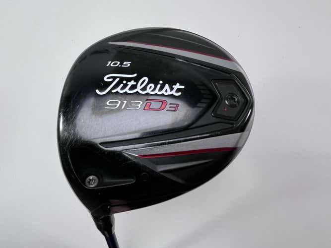 LEFTY Titleist 913 D3 Driver 10.5* Diamana S+62x5ct 62g Stiff LH Midsize Grip