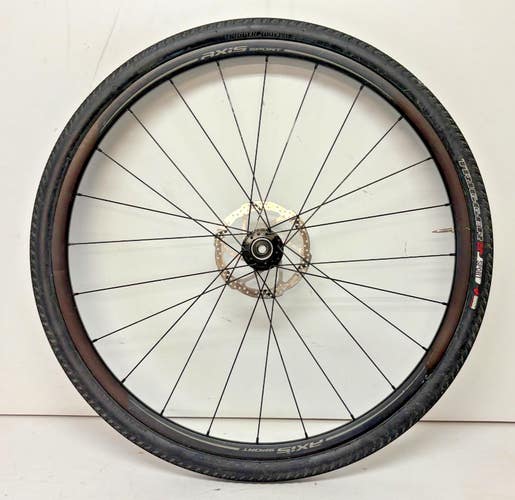 Specialized Axis Sport 24-Spoke Aluminum Disc Thru Axle 700C Front Wheel +Tire