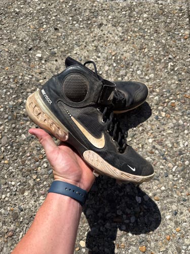 Black Men's Size M 12.0 (W 13.0) Nike React High Top Metal (Used)