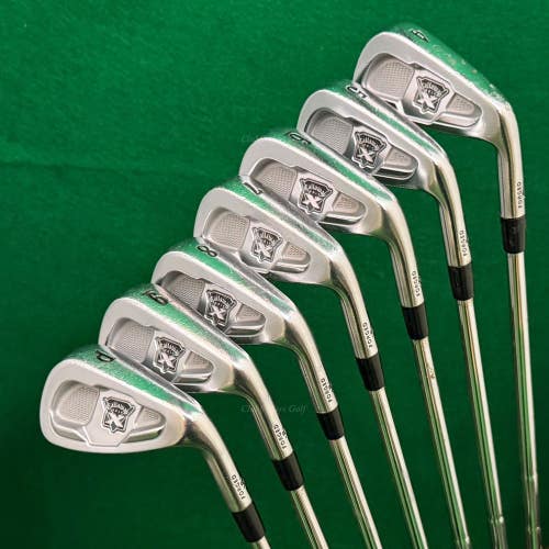 Callaway X Forged 2009 4-PW Iron Set Dynamic Gold X100 Steel Extra Stiff