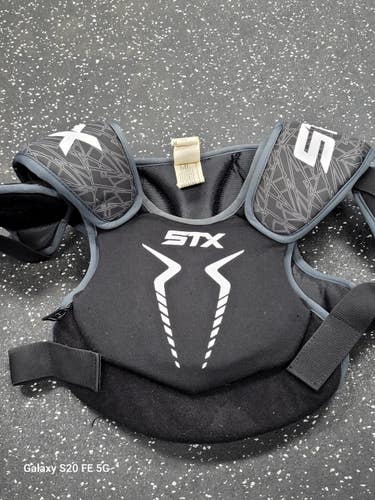 Used STX STALLION 75 Lacrosse Shoulder Pads Black MD 11849-S000043268