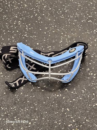 Used STX 4SIGHT PLUS S Lacrosse Facial Protect Carolina Blue Junior 11849-S000043172