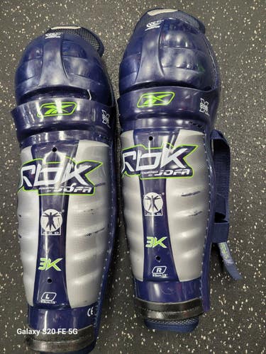 Used Reebok 3K Intermediate Shin Guards Navy Blue 13" 11849-S000043169