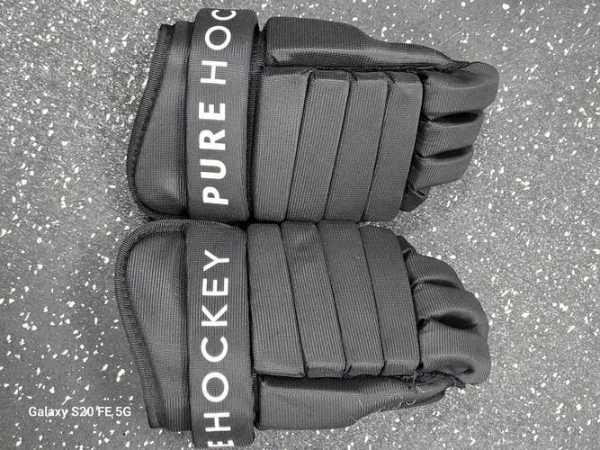 Used Pure Hockey GLOVES Junior Gloves Black 11" 11849-S000043168