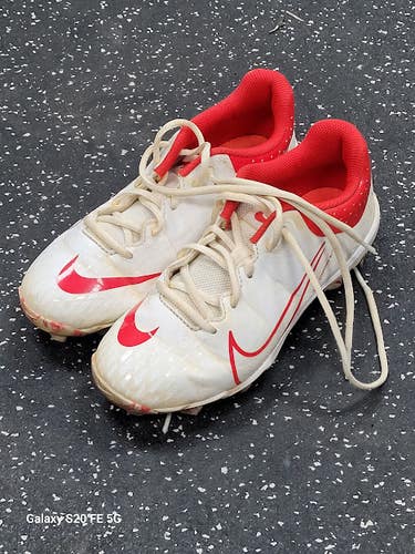 Used Nike HYPER DIAMOND 4 BB/SB Cleats White Junior 04 11849-S000043135