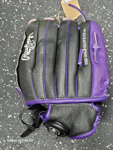 Used Rawlings HIGHLIGHT SERIES BB/SB Glove LH Throw Black 11 1/2" 11849-S000043134