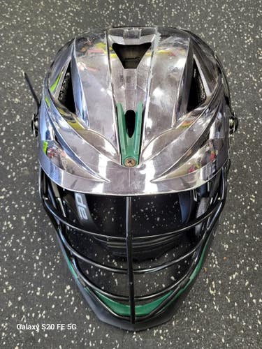 Used Cascade XRS SILVER CHROME Lacrosse Helmet Chrome One Size 11849-S000043412