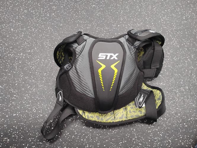 Used STX 200+ Lacrosse Shoulder Pads Black Youth 11849-S000043377