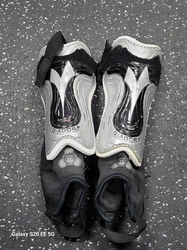 Used Diadora Soccer Shin Guards Adult Grey Senior 11849-S000043341