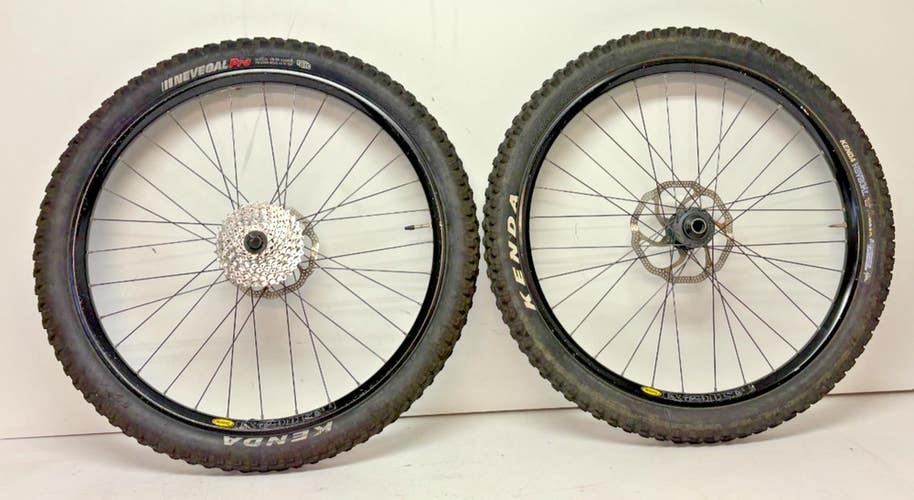 Mavic EX 729 Disc 9-Spd Aluminum 26" QR/20x110mm Thru Axle Wheelset XT/Quanta++