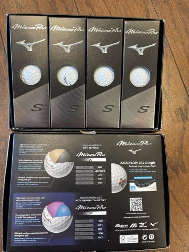 2 Dozen Mizuno Pro S Model Golf Balls White