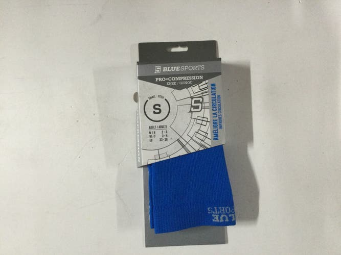 Blue Small Adult Blue Sports Pro-Compression Socks (New)