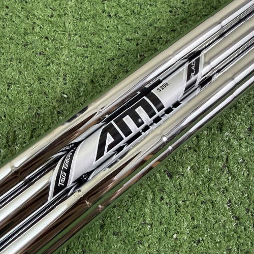 True Temper AMT Black S200 Stiff Flex Iron Shaft Set .335 Tip 36.5-39.5