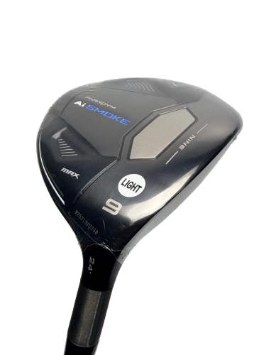 Callaway NEW Ai Smoke 9 Wood 24 Cypher Black 40g Senior Flex 41.5"