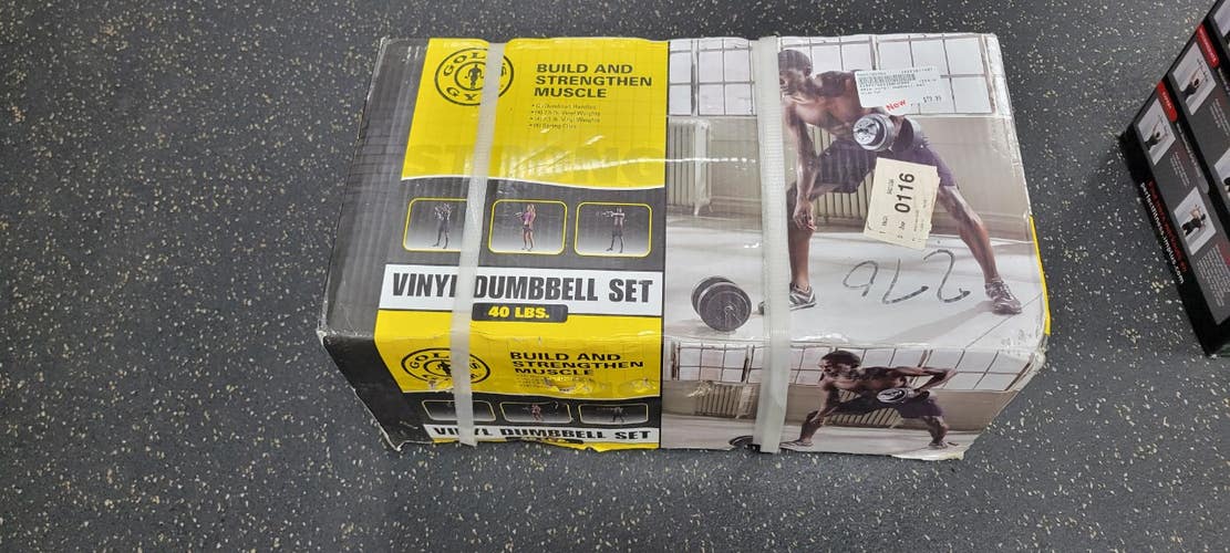 New Gold's Gym 40 lb vinyl weights 11497-S000160854