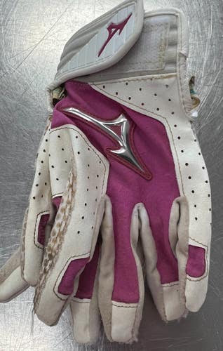 Used Mizuno BB/SB Batting Gloves Pink SM 11497-S000160817