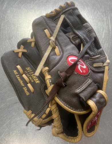 Used Rawlings HIGHLIGHT BB/SB Glove LH Throw Brown 11 1/2" 11497-C000160792