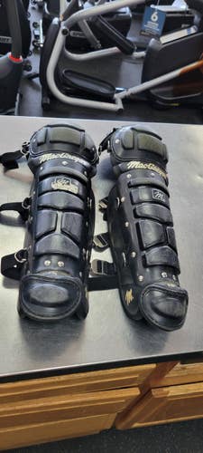 Used MacGregor SHIN GUARD Catchers Leg Guards Black Junior 11497-S000160747