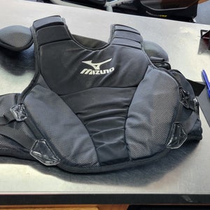 Used Mizuno SAMURAI 15 INTERMEDIATE Catchers Chest Protector Black Intermed 11497-S000160744