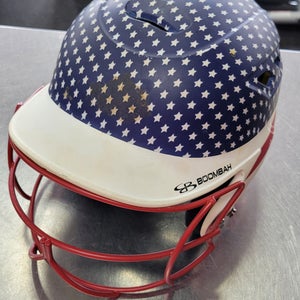 Used BoomBah HELMET WITH MASK 7-7 3/4 Batting Helmet w/Mask None One Size 11497-S000160713