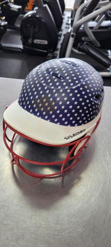 Used BoomBah HELMET WITH MASK 7-7 3/4 Batting Helmet w/Mask None One Size 11497-S000160713