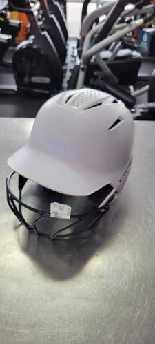 Used Evoshield WHITE WITH MASK Batting Helmet w/Mask White One Size 11497-S000160714