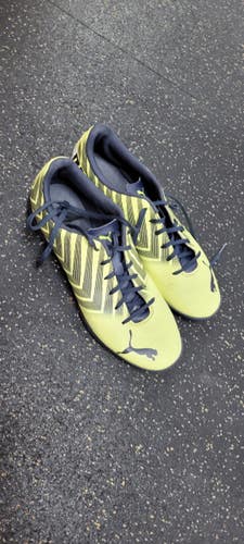 Used Puma Soccer Turf Shoes Yellow Senior 10.5 11497-C000160669