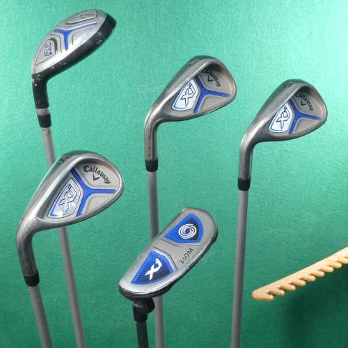 LH JUNIOR Callaway XJ Series 5-Piece Hybrid, Irons, Putter Club Set