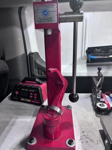 (Used) Blademaster Manual Skate Riveter and Eyelet repair machine