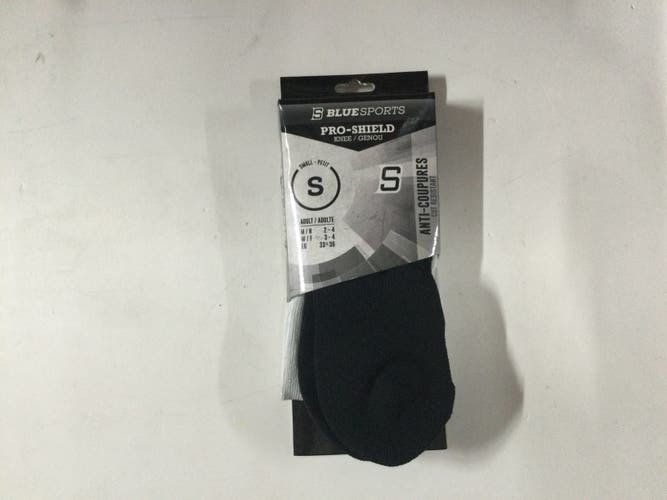 Black Small Adult Blue Sports Pro-Shield Socks (New)