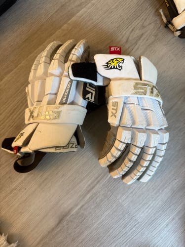 Towson Men’s Lacrosse STX Surgeon RZR2 Lacrosse Gloves (Used)