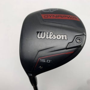 Wilson Dynapwr 3 Fairway Wood 15* HZRDUS RDX Smoke Red 6.0 60g Stiff LH