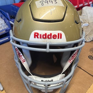 USED RIDDELL FLEX ADULT HELMET - MEDIUM - VEGAS GOLD