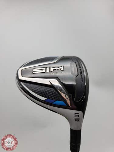 2020 TAYLORMADE SIM MAX 5 WOOD 18* STIFF FUJI VENTUS BLUE 6-S +HC VERYGOOD