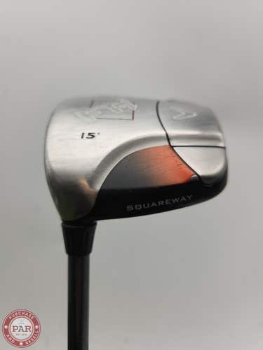 LEFTY 2008 CALLAWAY FT I SQUAREWAY 3 WOOD 15* REG FUJI FIT ON GOOD
