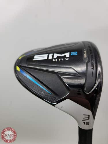 2021 TAYLORMADE SIM2 MAX 3 WOOD 15* REG FUJI VENTUS BLUE 5 +HC GOOD