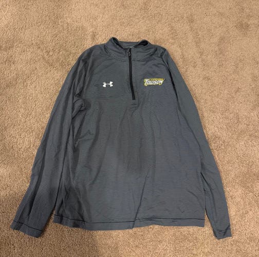 Black XL Men's Under Armour Towson Lacrosse Pullover